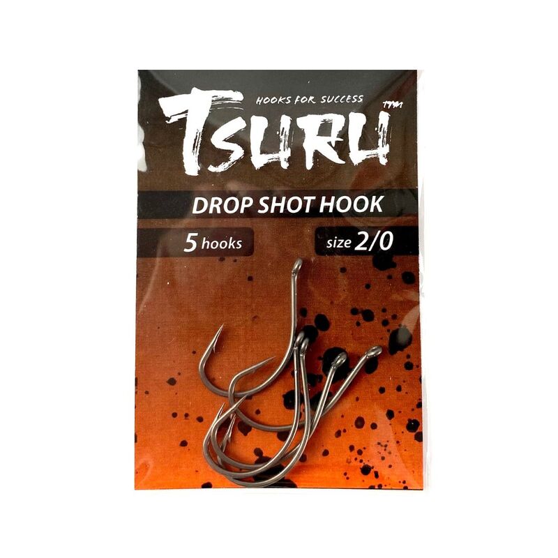 Darts Tsuru Drop Shot Hook 5-Pack Size 1/0